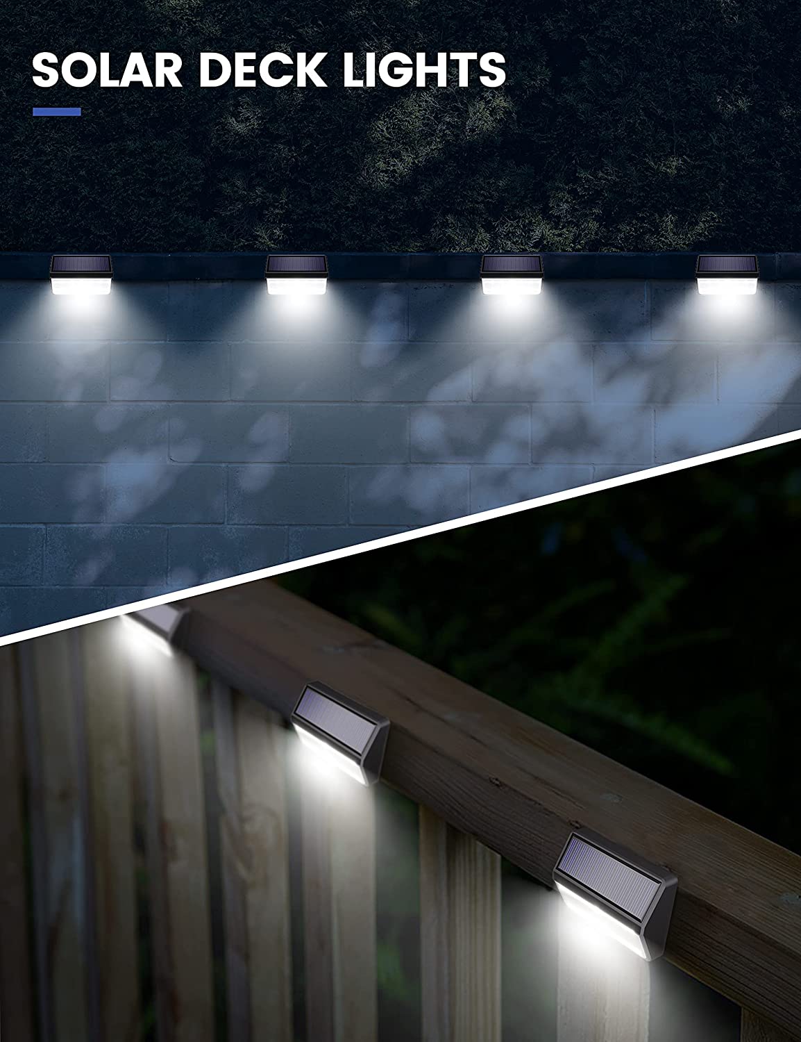 Solar Wall lights Outdoor, Solar Powered Wall Light LED Lamp, Landscape Lighting Pathway Lights,for Yard, Garden, Lawn, Porch, Walkway, Pool