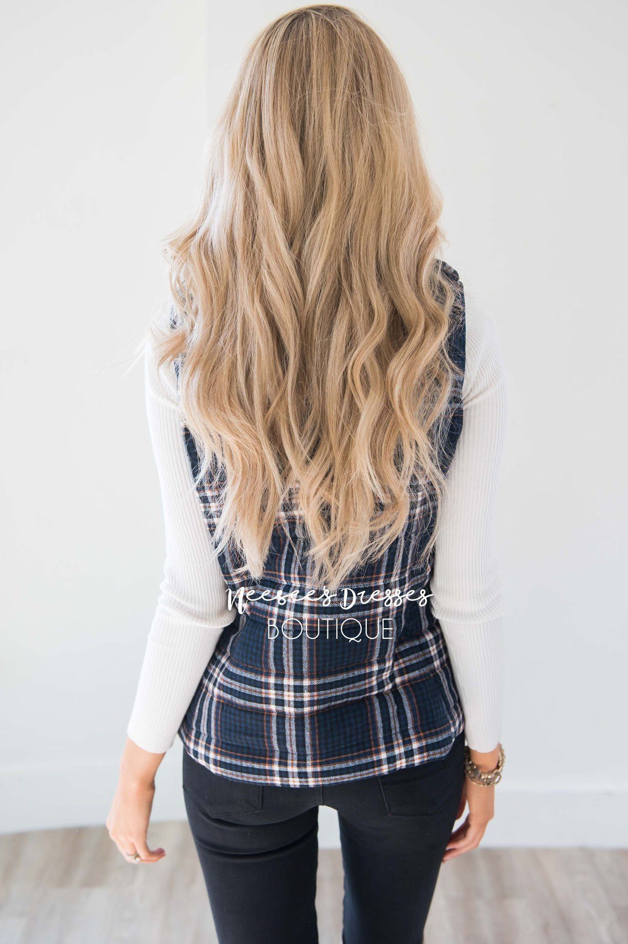 Winter Wishes Plaid Vest