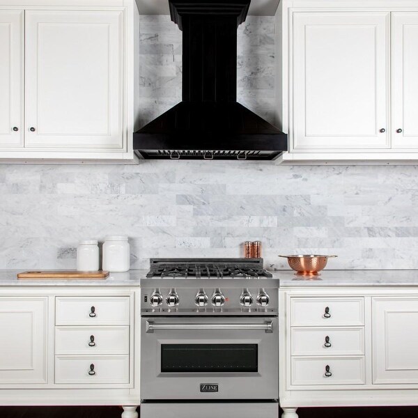 ZLINE Wooden Wall Mount Range Hood with Motor Included