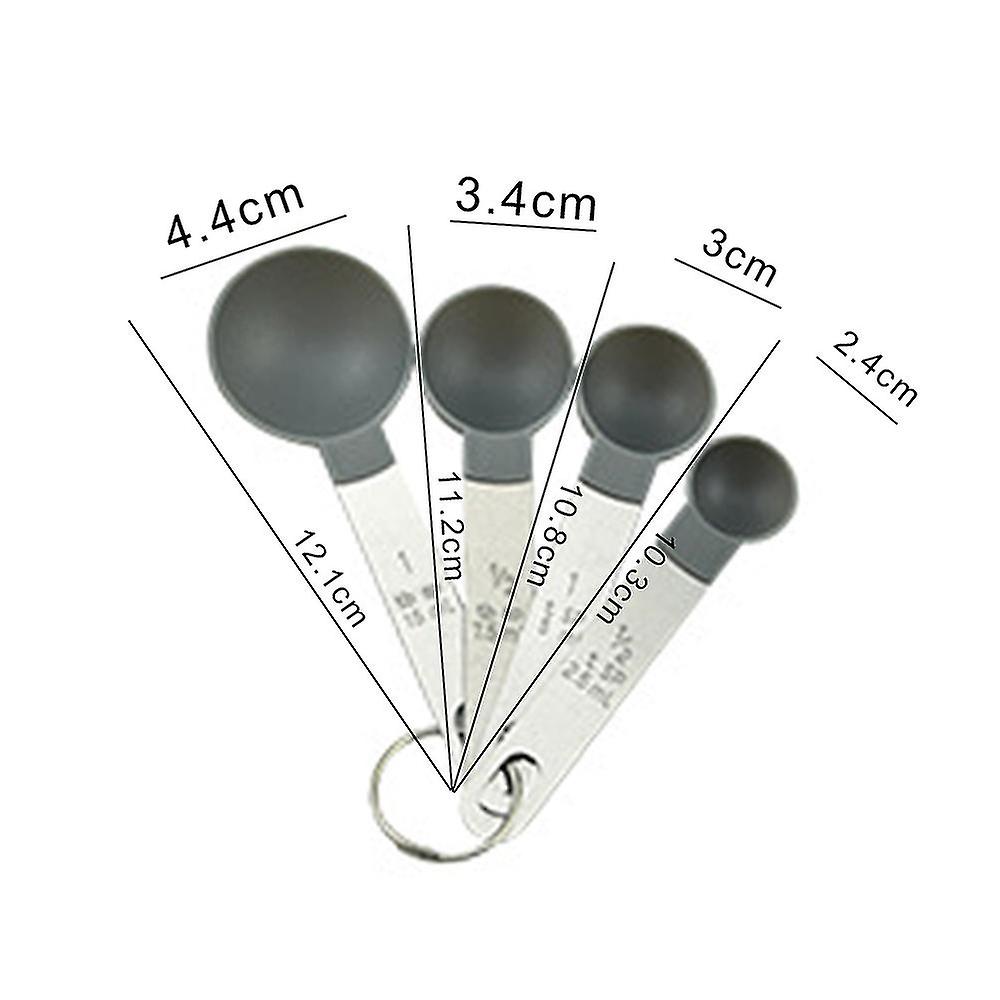 Measuring Cups And Spoons Set， 8 Piece Stackable Stainless Steel Handle Accurate Tablespoon Compatible With Measuring Dry And Liquid Ingredien