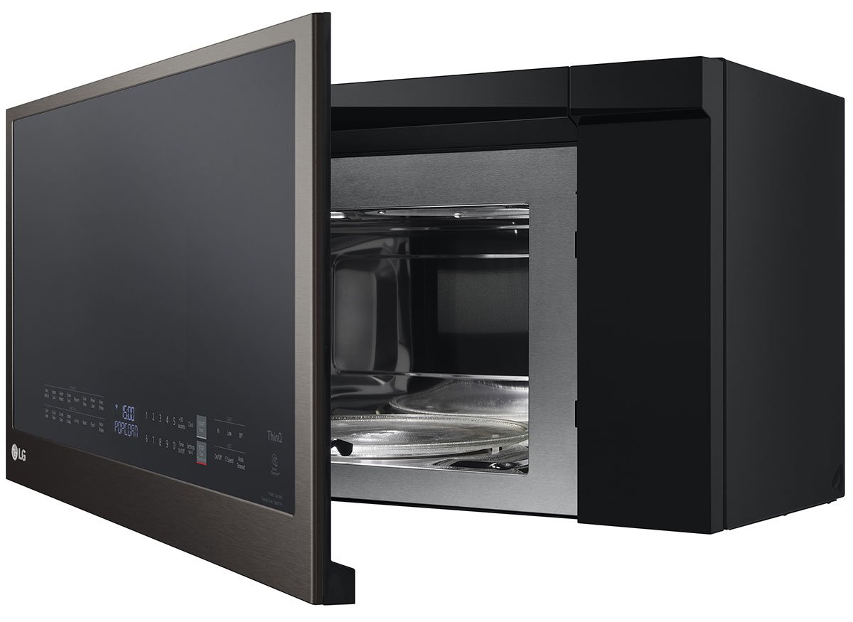 LG 1.7 Cu. Ft. PrintProof Black Stainless Steel Wi-Fi Enabled Over-The-Range Convection Microwave Oven With Air Fry