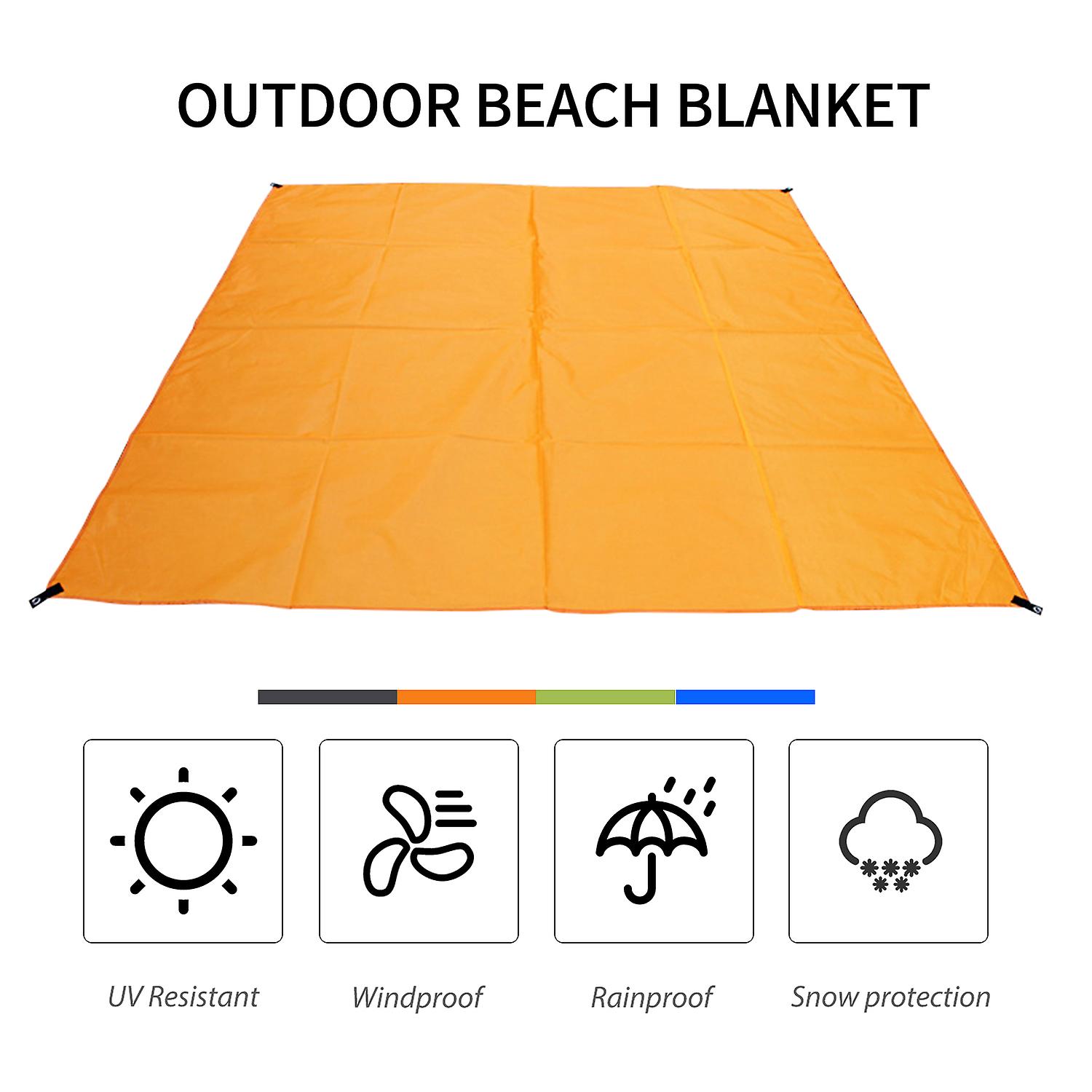 1 Beach Mat 1 Storage Bag Blue Type 4