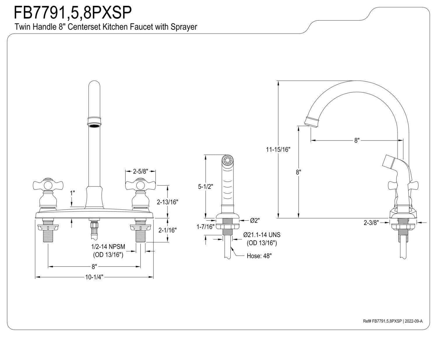 Kingston Brass FB7795PXSP Victorian 8