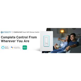 Etekcity Smart WiFi Single Pole Dimmer Switch (4-Pack) EDESSSECSUS0002