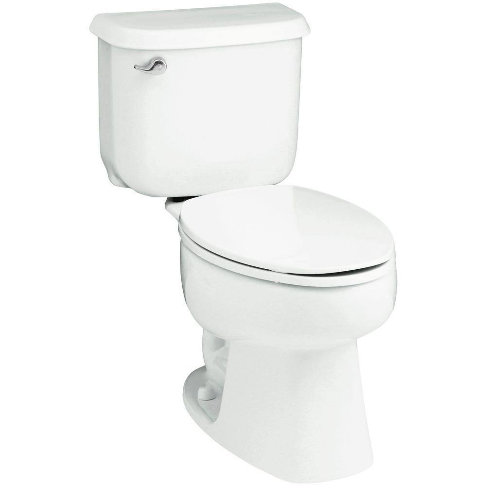 Sterling Windham 10 in. Rough-In 2-Piece 1.6 GPF Single Flush Elongated Toilet in White 402210-0