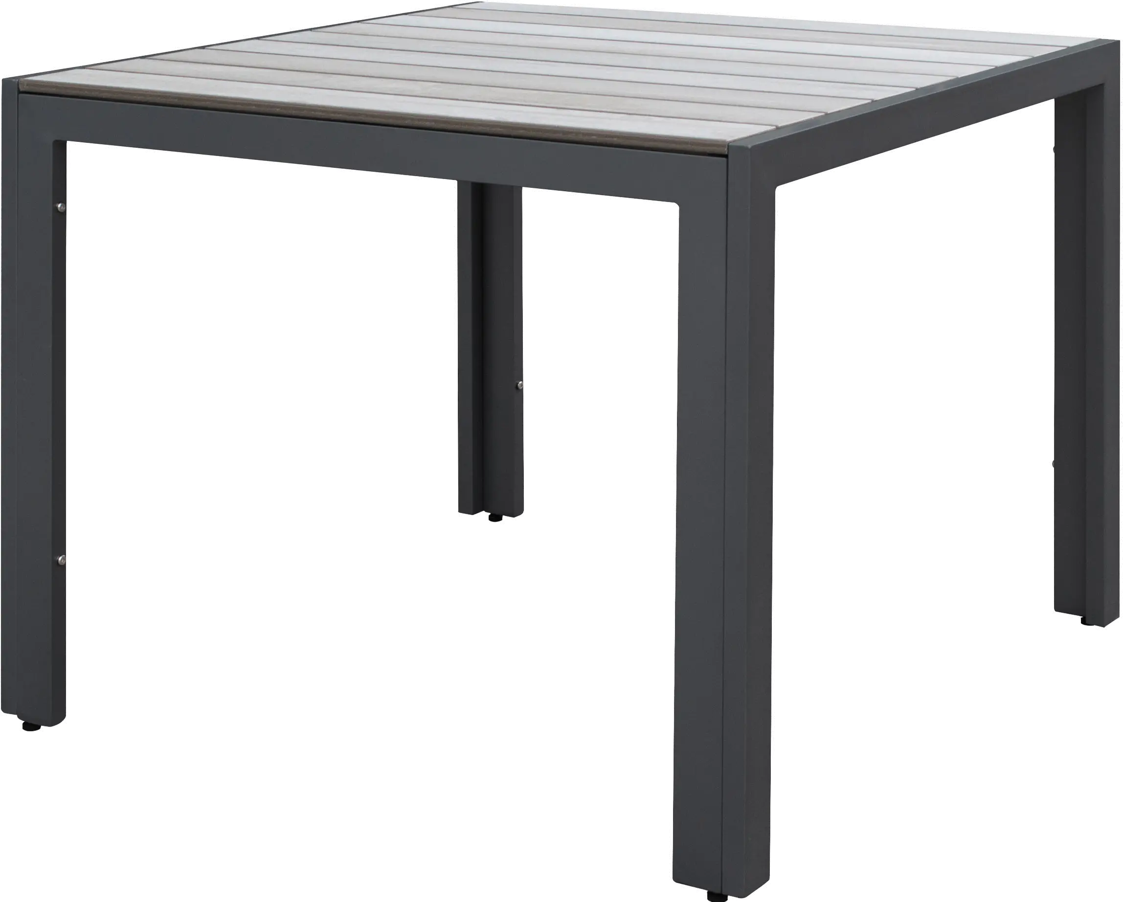 Gallant Sun Bleached Black Square Patio Table