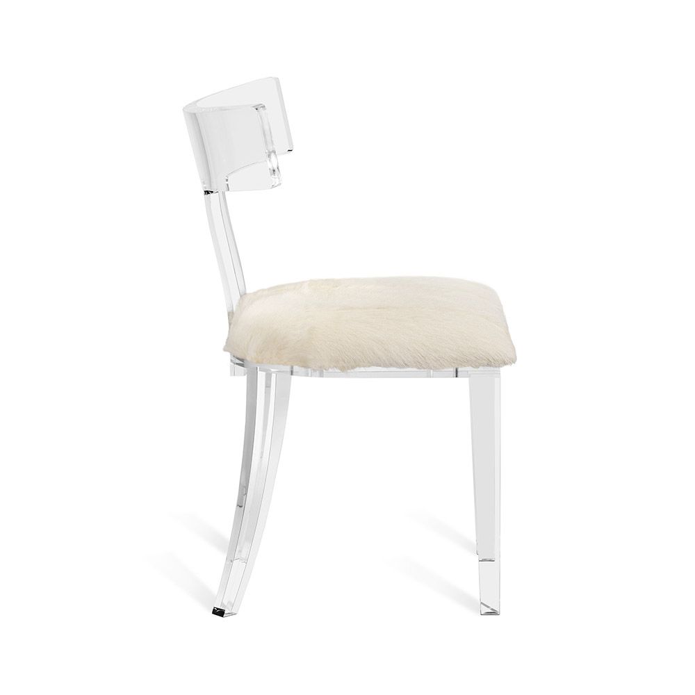 Tristan Acrylic Klismos Chair in Various Colors