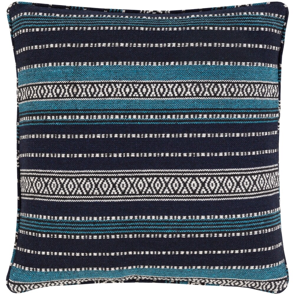 Artistic Weavers Madora Bohemian Striped Cotton Blend Throw Pillow