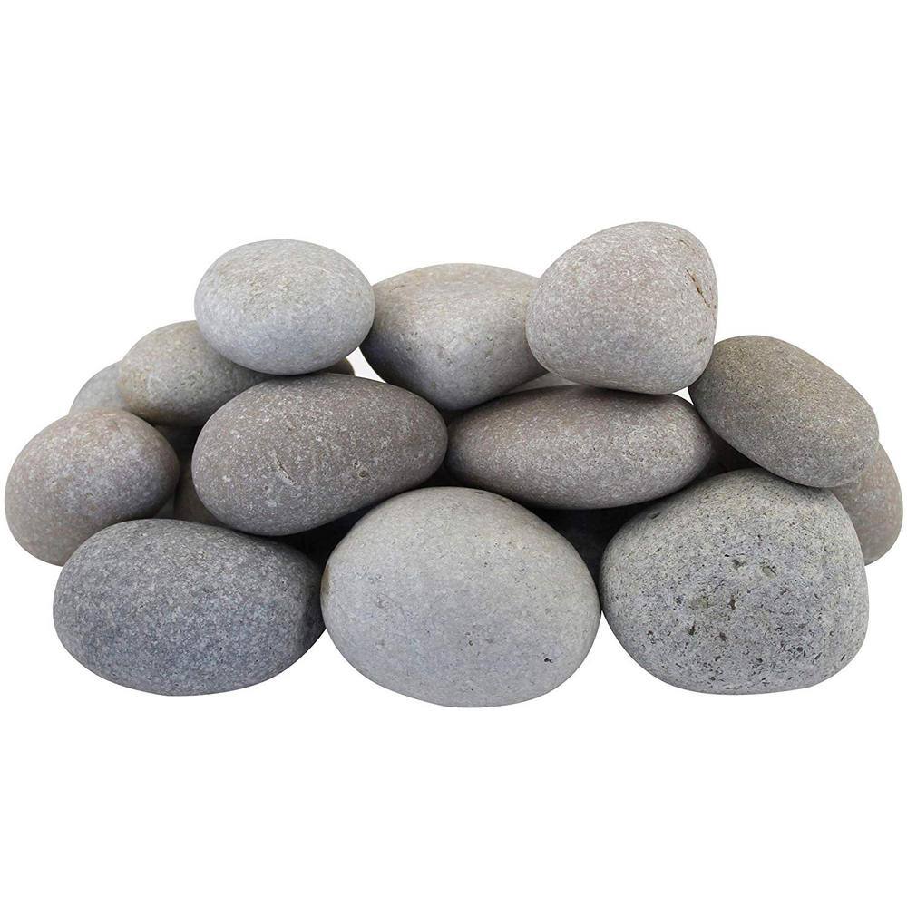 Rain Forest 0.25 cu. ft. 20 lbs. 3 in. to 5 in. Light Grey and Tan Beach Pebbles RFGTMXP5-20