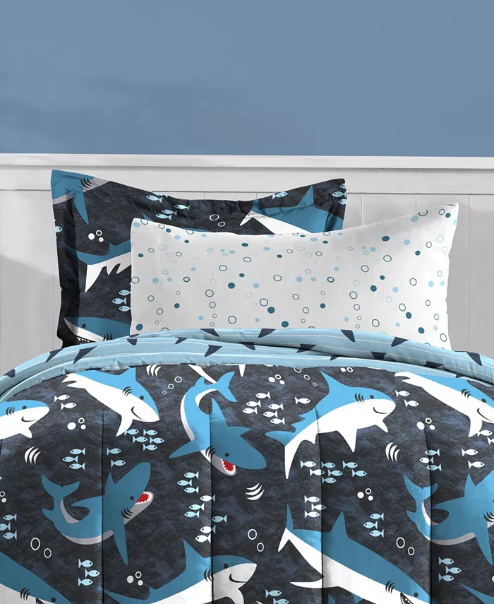 Macys Dream Factory Sharks 5-Piece Twin Comforter Set