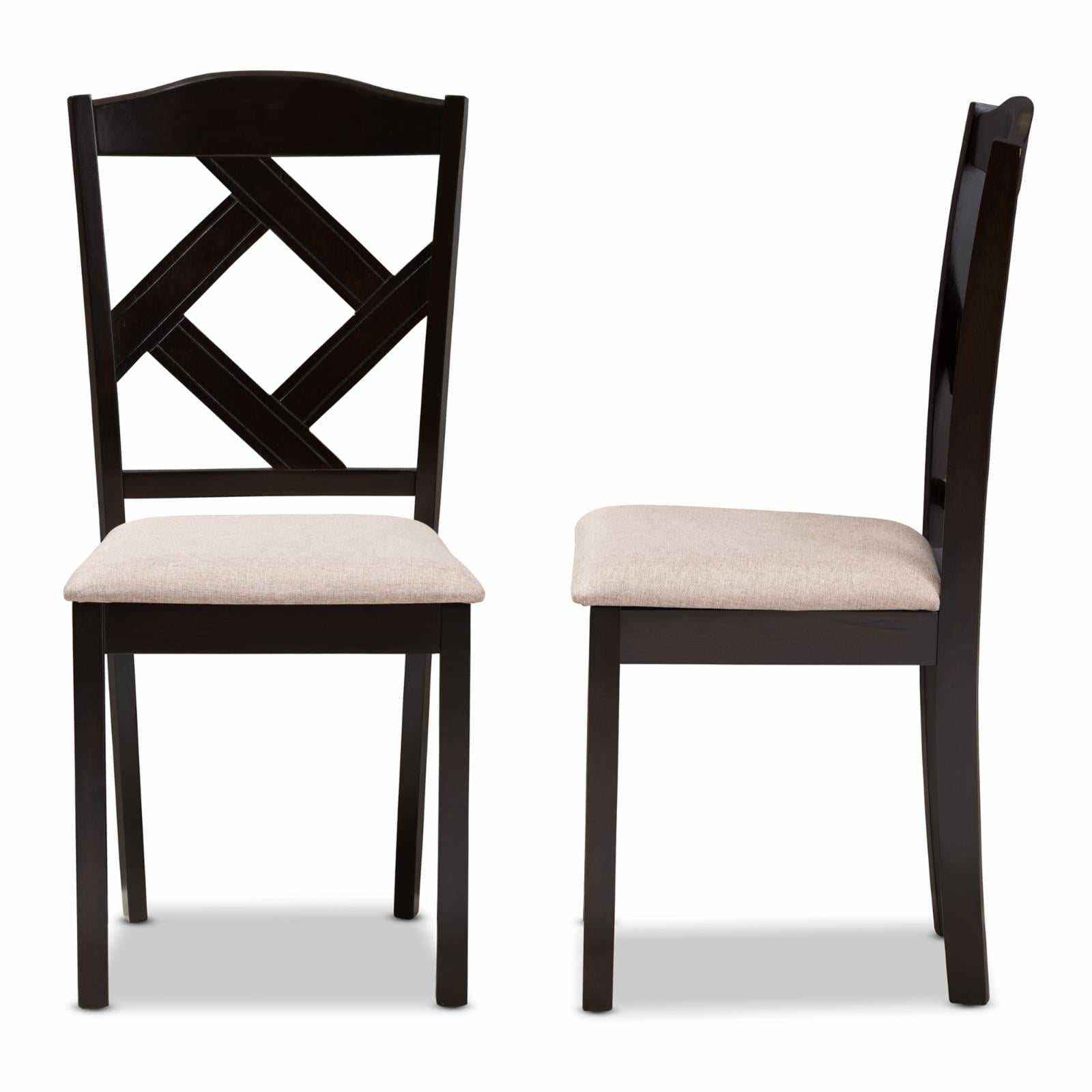 Baxton Studio Ruth Upholstered Dining Side Chair - Set of 2