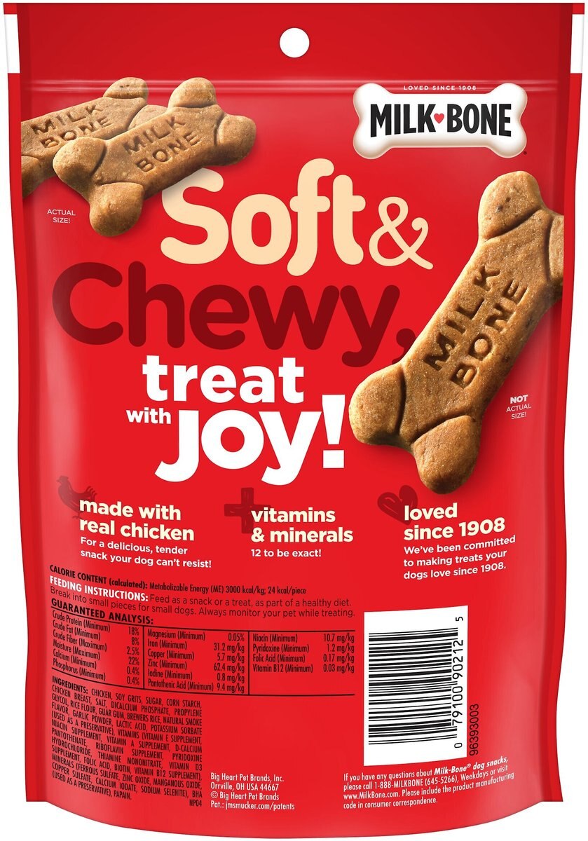 Milk-Bone Soft and Chewy Chicken Recipe Dog Treats