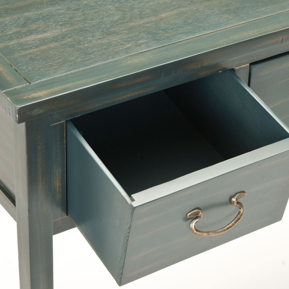 Lou Console With Storage Drawers Dark Teal   Modern   Console Tables   by Virgil Stanis Design  Houzz