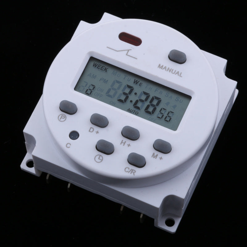 DC 12V Digital LCD Programmable Timer Relay Time Of Weekly Electronic