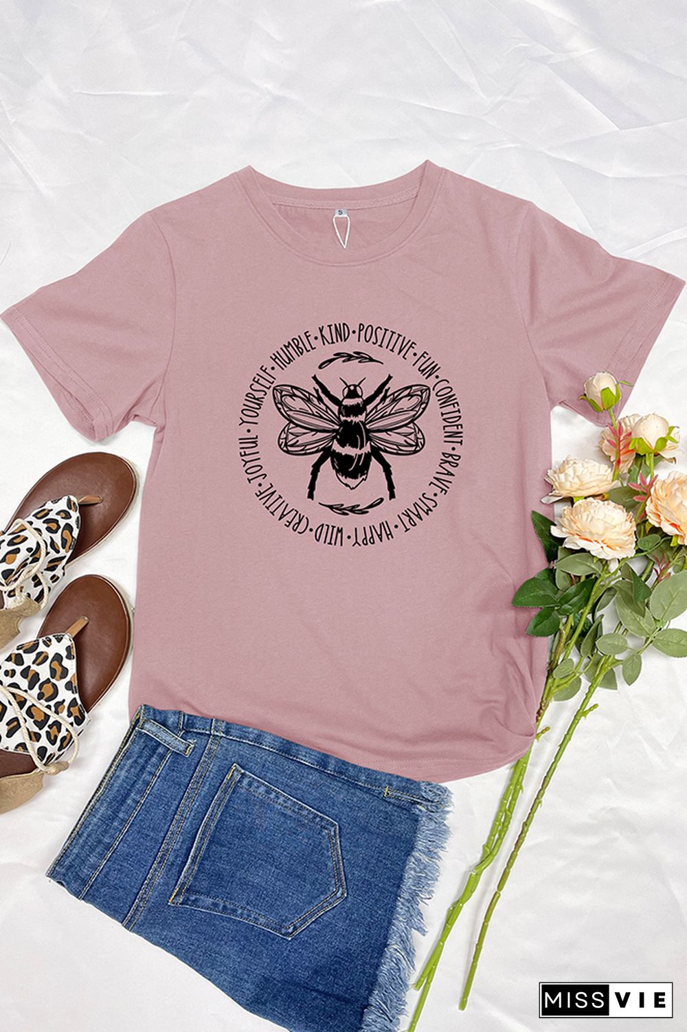 Bee Something Graphic T-Shirt Wholesale