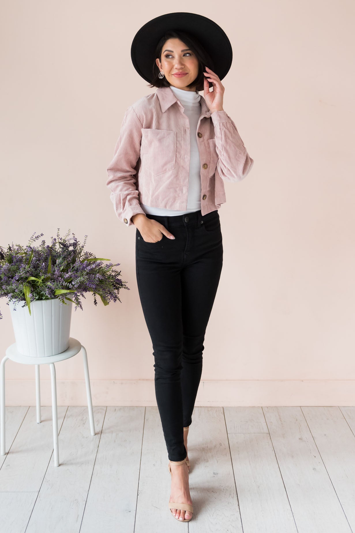 Trendy Vibes Modest Corduroy Jacket