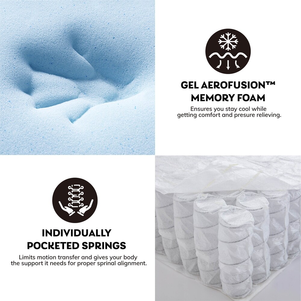 Cooling Gel Infused Memory Foam and Individual Pocket Spring Mattress