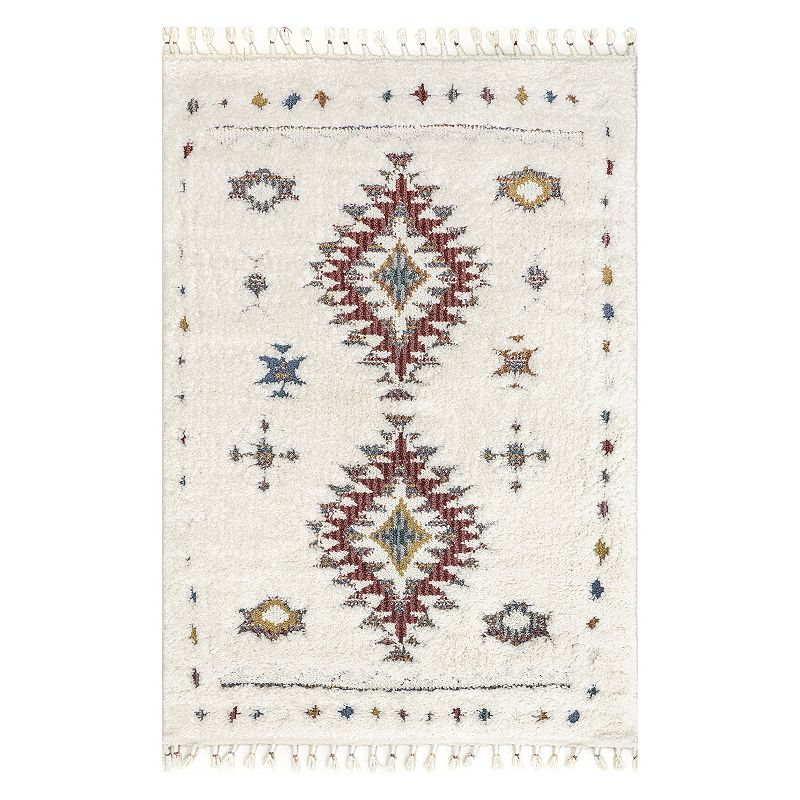 nuLOOM Jocelyn Carved Tribal Shag Rug