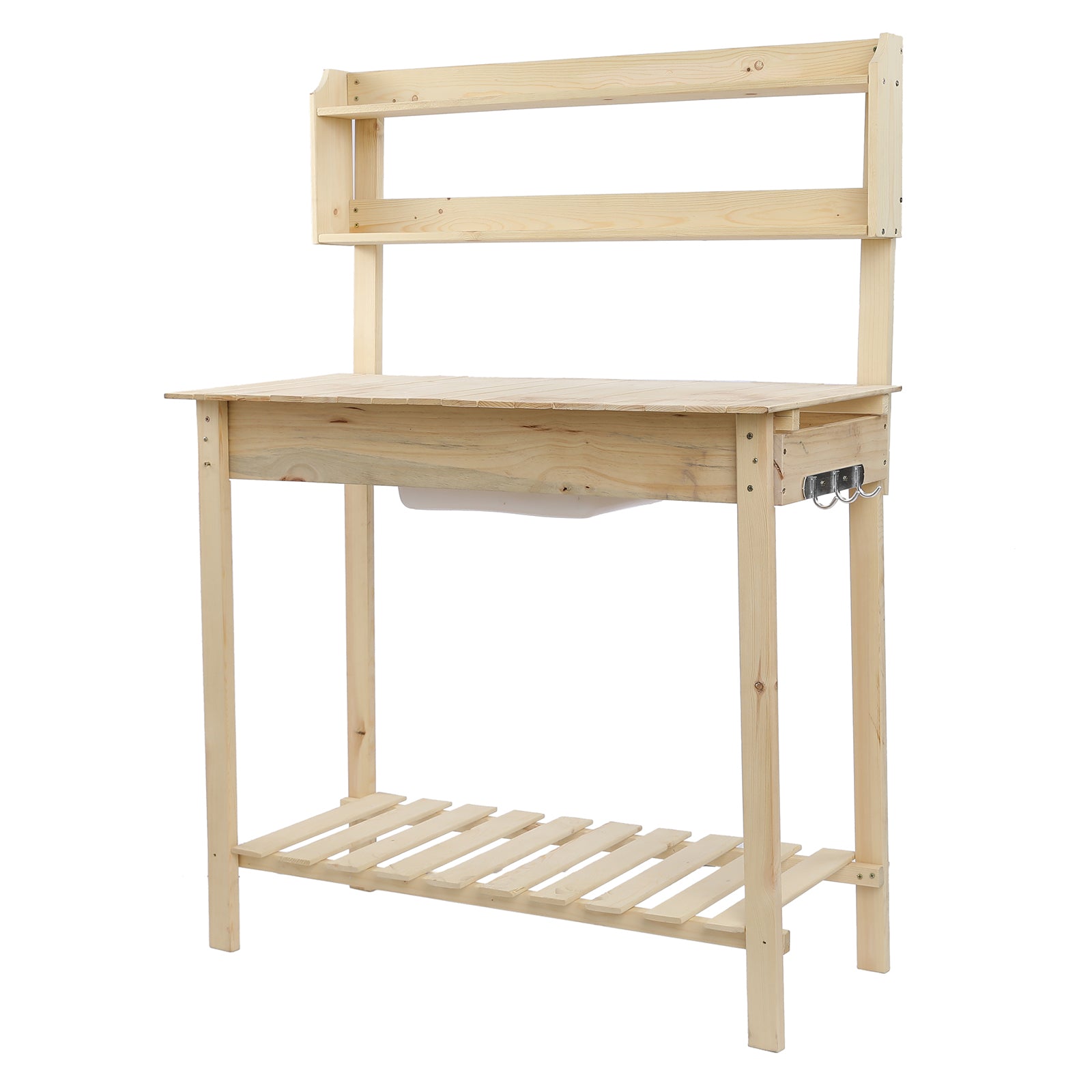 Wooden Garden Workbench Sliding Table Top