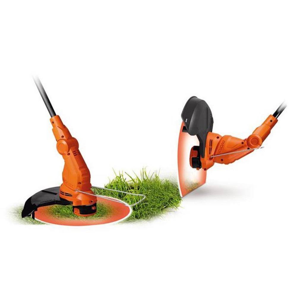 Worx 15 in. 5.5 Amp Corded Electric String Trimmer Edger with Telescopic Straight Shaft and Pivoting Head WG119