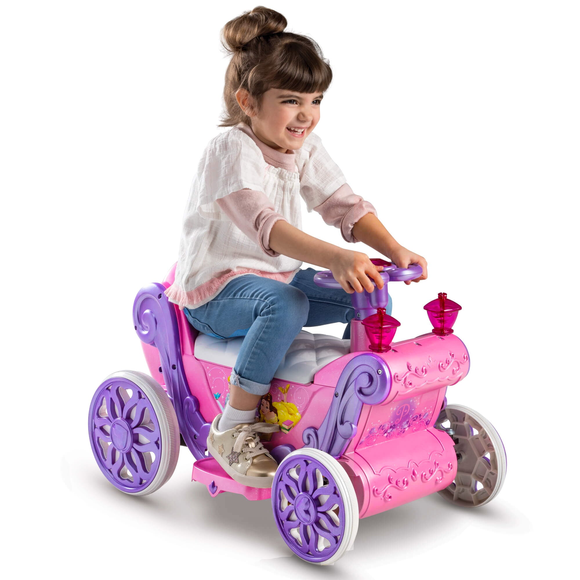 Disney Princess Girls’ 6V Battery-Powered Ride-On Quad Toy by Huffy