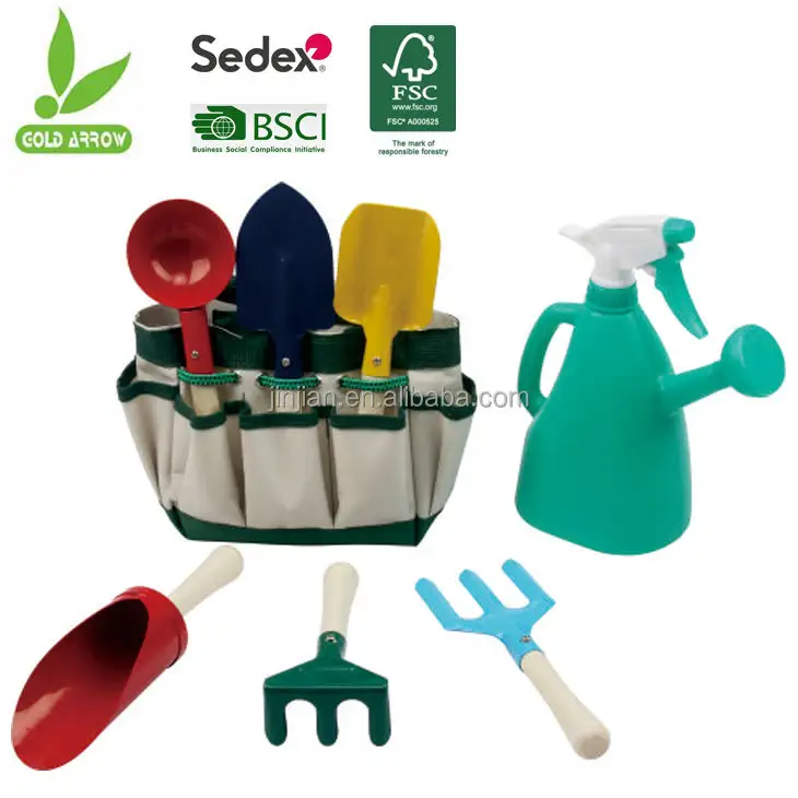 Wholesale mini garden hand tool kids with bag for weeding