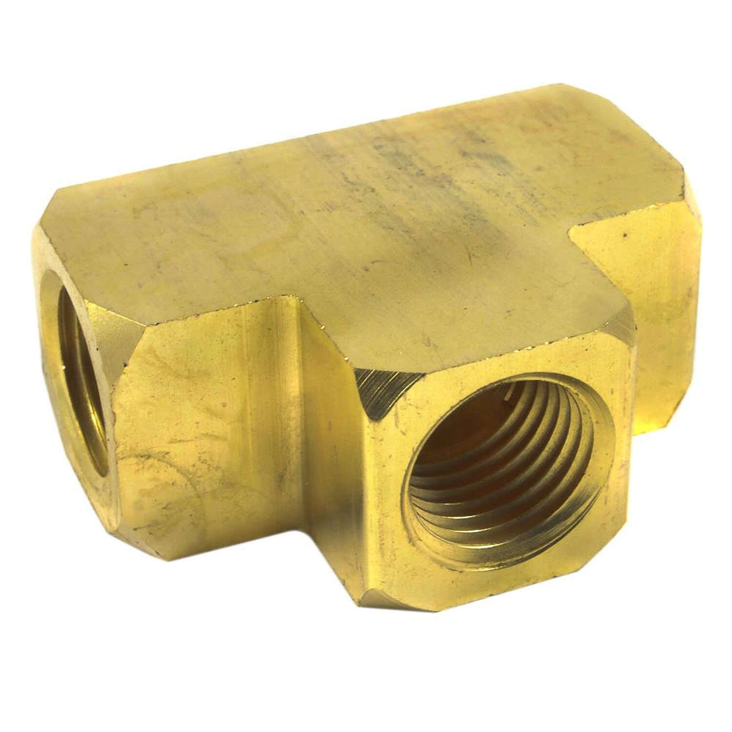 Forney Brass Tee Fitting 1/4 in. Female X 1/4 in. Female 1 pc