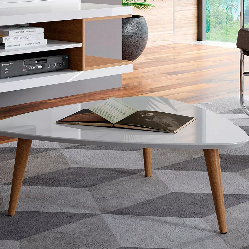 Manhattan Comfort Utopia Triangle Coffee Table