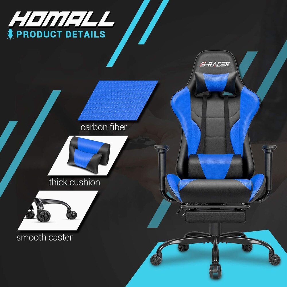 Gaming Chair with Footrest   Ergonomic Desk Chair