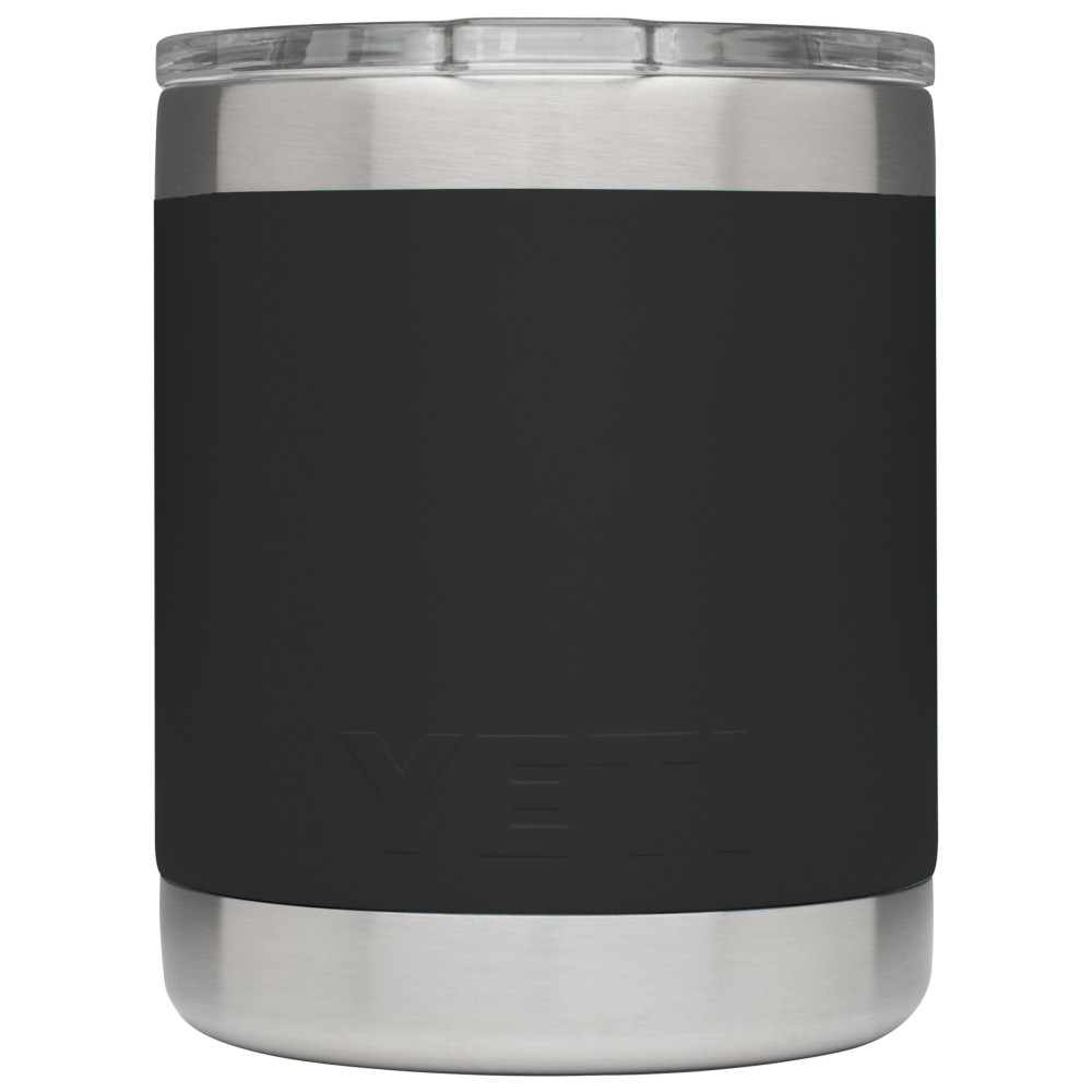 Yeti Rambler Lowball with MagSlider Lid 10oz， Black ;