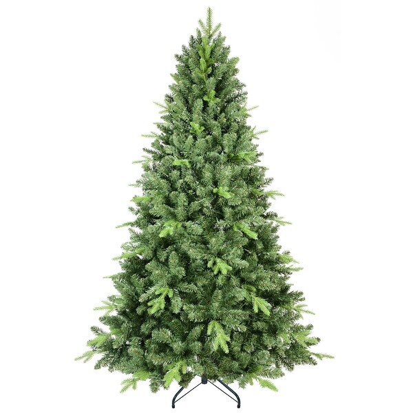 8FT Artificial Christmas Tree with 2535 PEandPVC Mixed Branch Tips