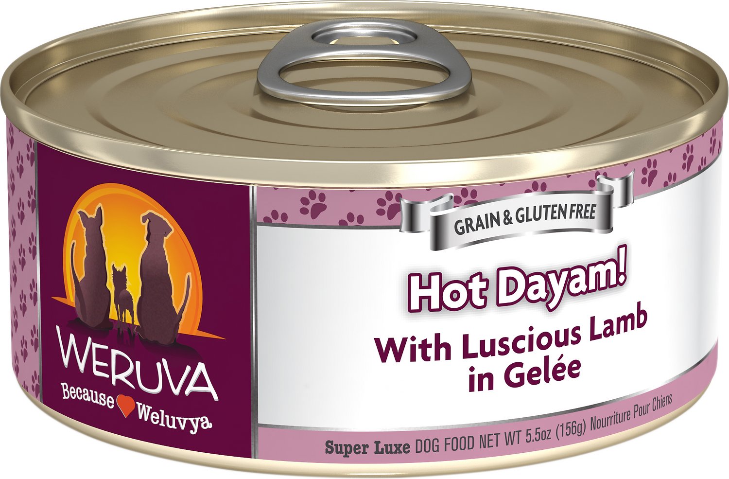 Weruva Hot Dayam With Luscious Lamb In Gelee Grain Free Wet Dog Food