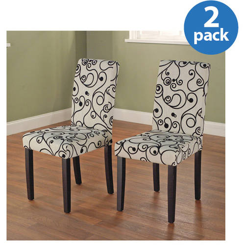 Olivia Parson Chair， Black， Set of 2