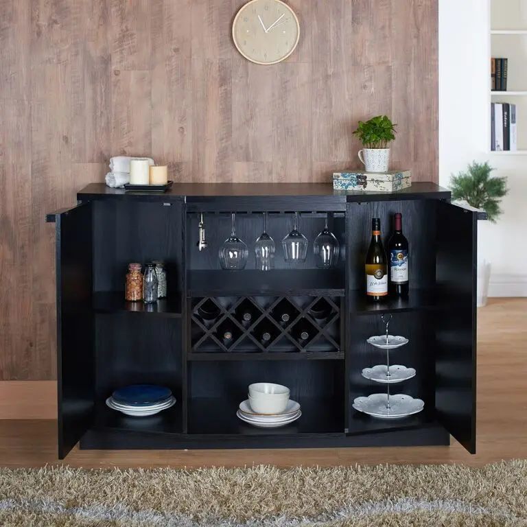 Pleasanton Contemporary Wine Cabinet