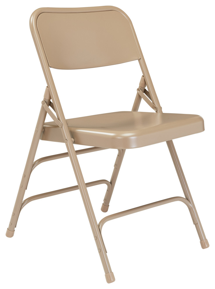 NPS 300 Steel Triple Brace Double Hinge Folding Chair  Set of 4   Contemporary   Folding Chairs And Stools   by National Public Seating  Houzz