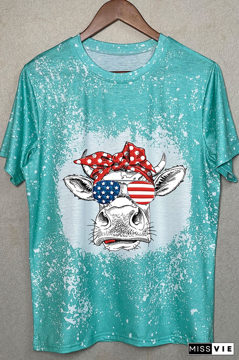 Patriotic cow Graphic Tee Wholesale