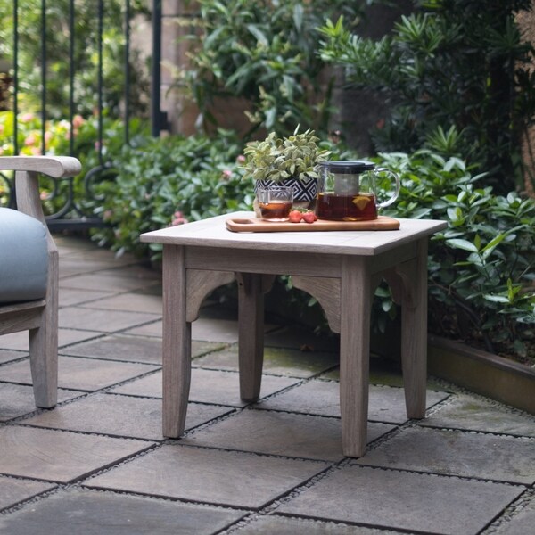 Cambridge Casual Leon Teak Patio Side Table