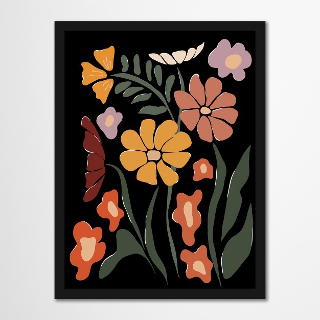 Americanflat Boho Botanical Wall Art Room Decor Tropical Floral Night By Miho Art Studio