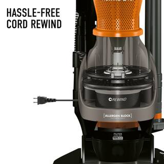 HOOVER WindTunnel 2 Whole House Cord Rewind Bagless Pet Upright Vacuum Cleaner Machine with HEPA Media Filtration UH71255V