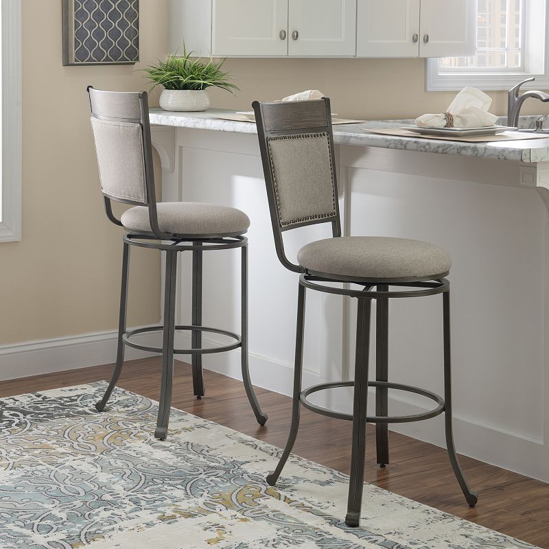 Linon Franklin Swivel Bar Stool