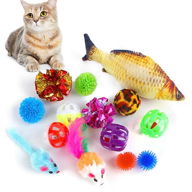 14 Pack combo fun cat toys