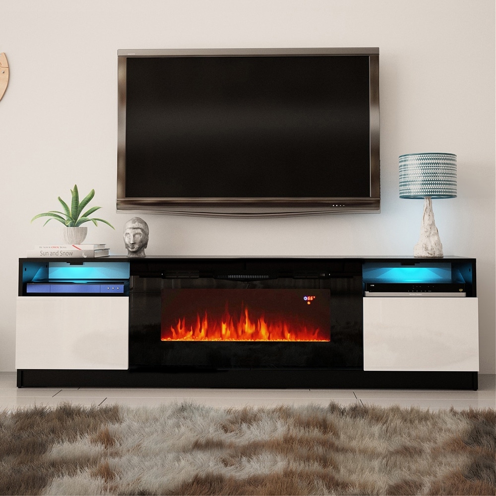 Strick   Bolton Amsden Electric Fireplace TV Stand