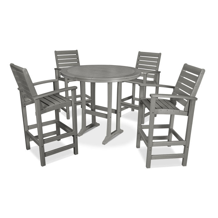 Polywood Signature 5 Piece Bar Dining Set PWS305-1