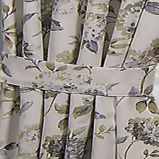 Ellis Curtain Abigail High Quality Design Printed Room Darkening 2 piece Window Rod Pocket Panel 90 X 84 Off white