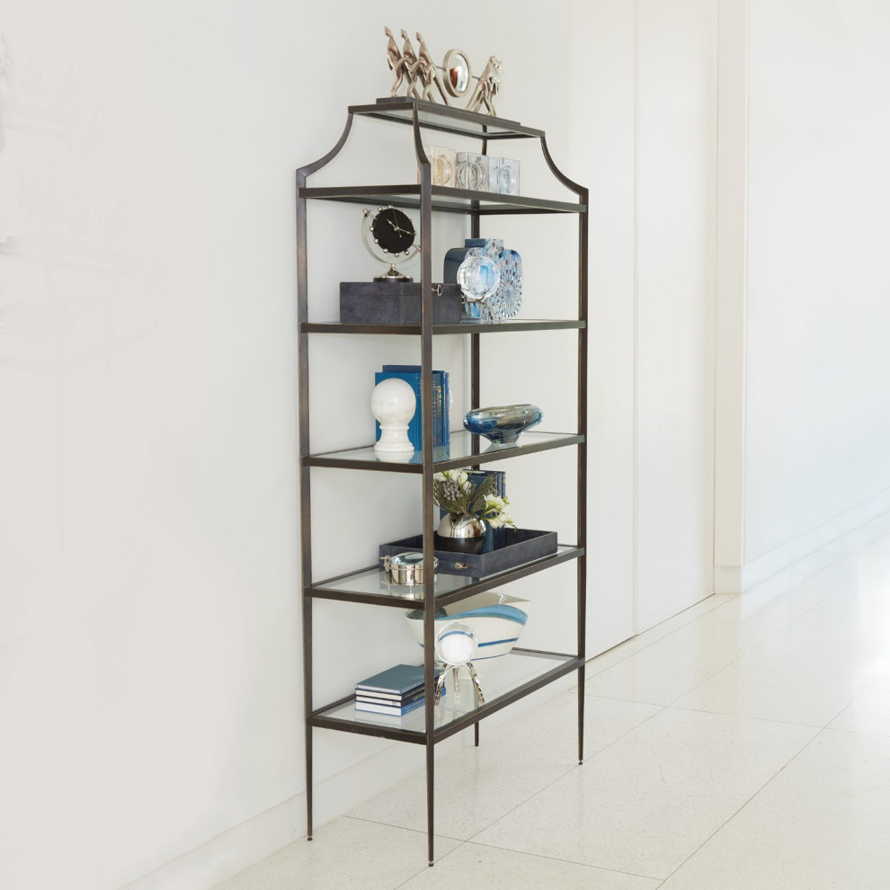 Lescot Etagere   Transitional   Bookcases   by HedgeApple  Houzz