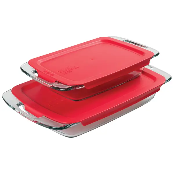 Pyrex 4 Piece Easy Grab Glass Baking Dishes