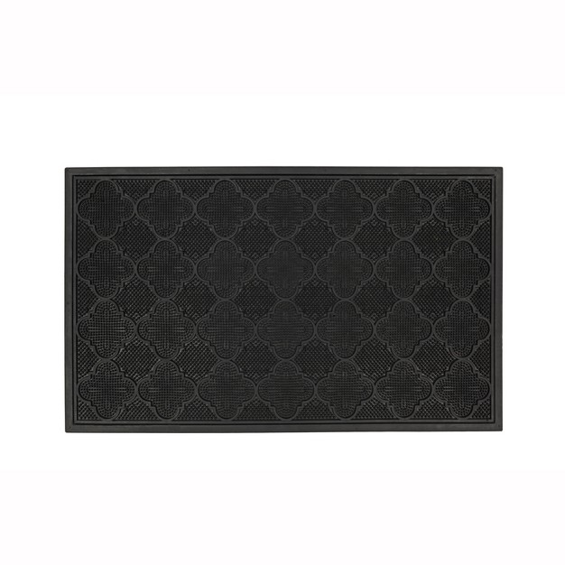 Solid Doormat Black Mohawk