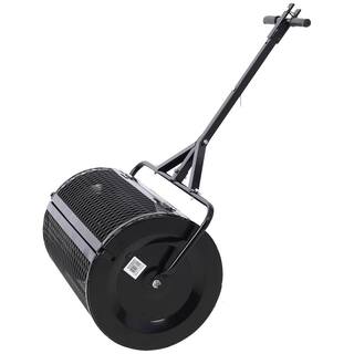 Tidoin 66 lbs. 36 in. Handheld Peat Moss Spreader with 2-in-1 ATV and T Shaped Handle for Planting Seeding Lawn Garden Care GH-YDW4-824