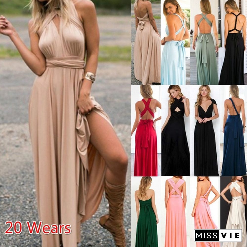 Women's Fashion Sexy Dress Formal Dress A Variety Of Ways To Wear Cross-Flush Sexy Skirt 15 Colors