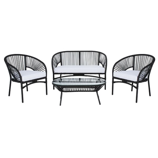 SAFAVIEH Outdoor Living Werner 4Piece Patio Set